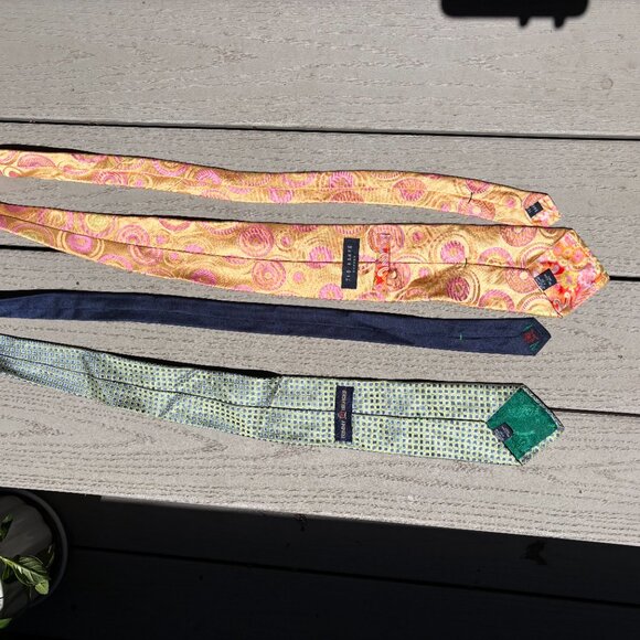 Lot of 8 Ties - brands incl. Alfred Sung, Ted Baker, Paul Smith - Picture 4 of 8